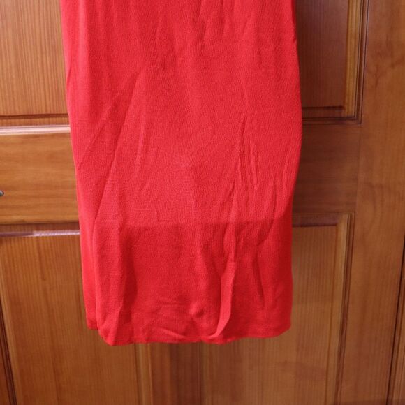 Marina Spadafora Red Fringe Mini Dress Large High Fashion Italy Statement - Picture 11 of 12